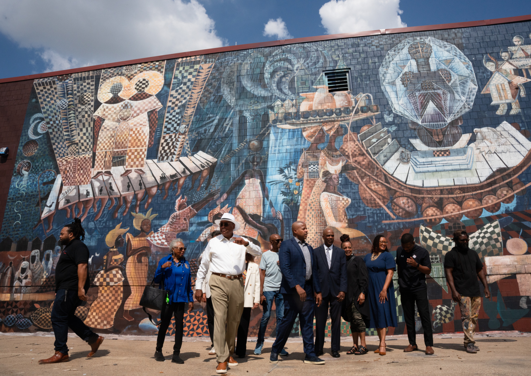 Biggers Mural Unveiling Biggers Mural Unveiling