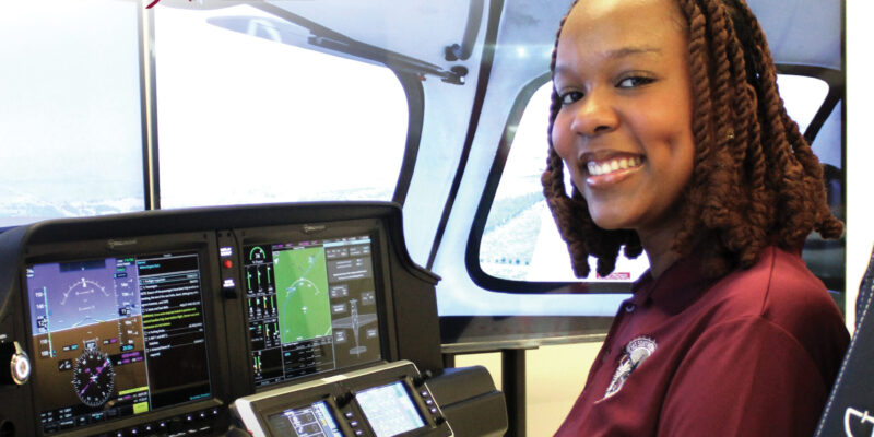 Sydnee Johnson in Aviation Flight Simulator