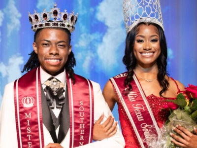 25th Mister Texas Southern University Zyias Richards and 79th Miss Texas Southern University Carmon Nelson-Richards