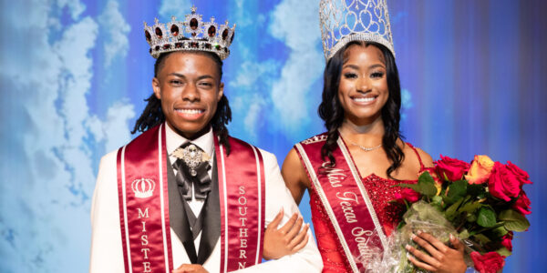 25th Mister Texas Southern University Zyias Richards and 79th Miss Texas Southern University Carmon Nelson-Richards