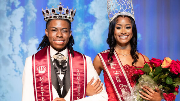 25th Mister Texas Southern University Zyias Richards and 79th Miss Texas Southern University Carmon Nelson-Richards