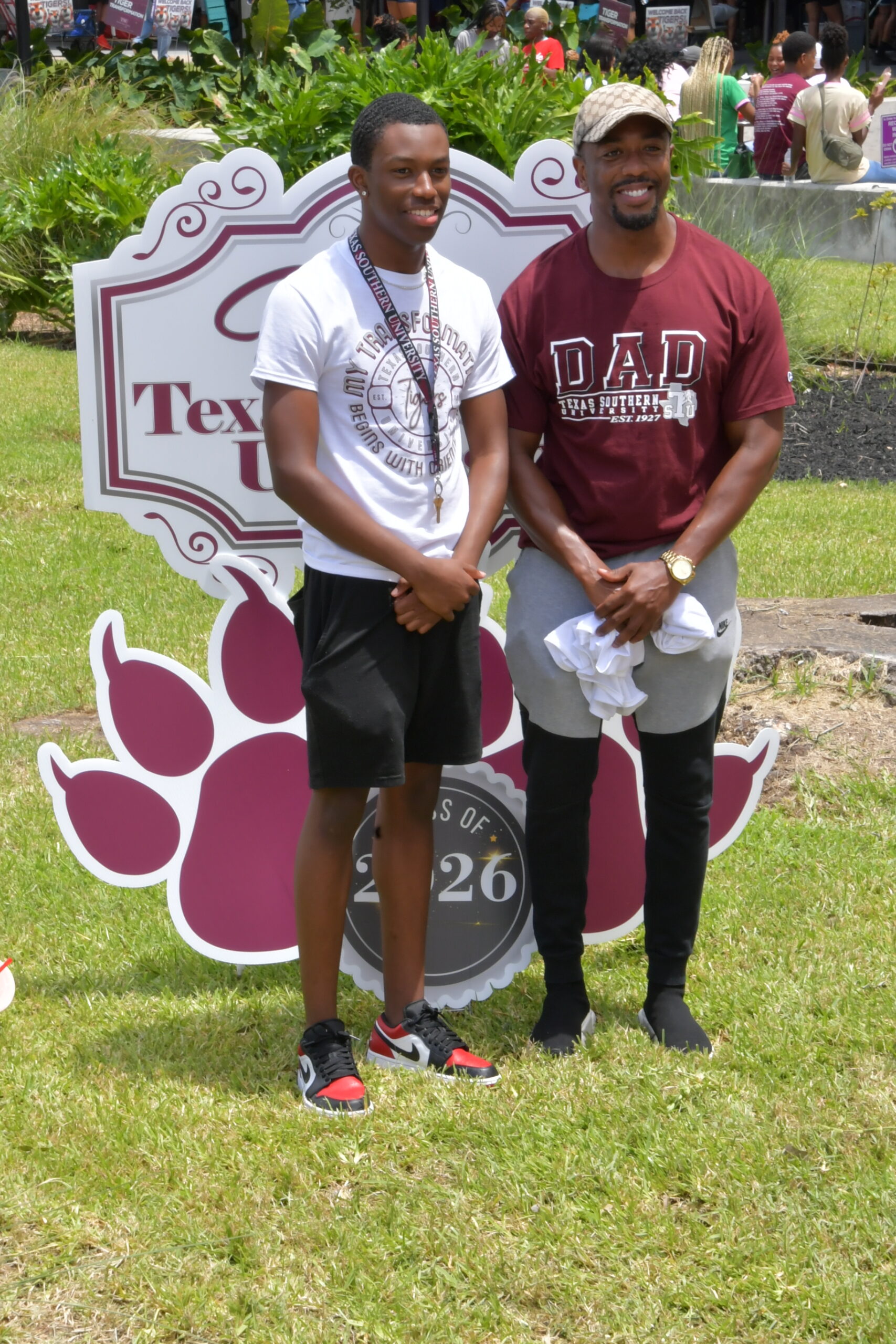 Jerry Ledoux III and Chauncy Glover on move-in day 2022