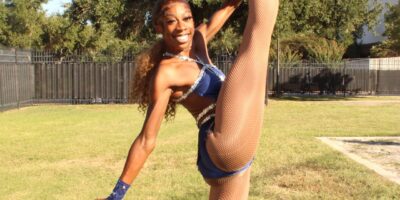 Kayla King in a Kick position