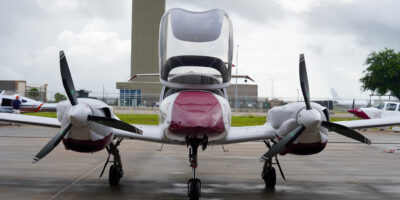 Texas Southern University's new twin-engine aircraft