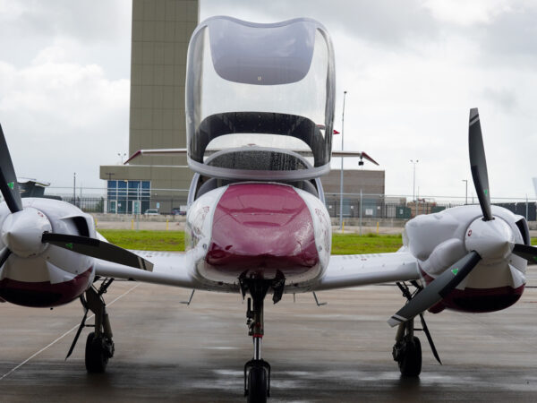 Texas Southern University's new twin-engine aircraft