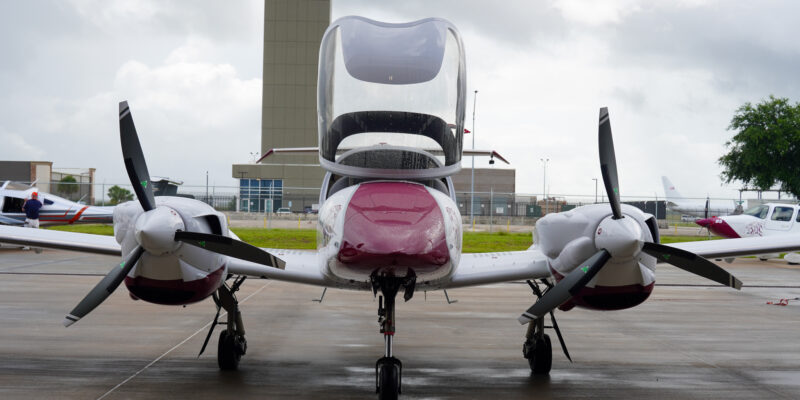 Texas Southern University's new twin-engine aircraft